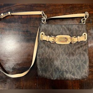 Michael Kors Signature Leather Logo Crossbody Preloved